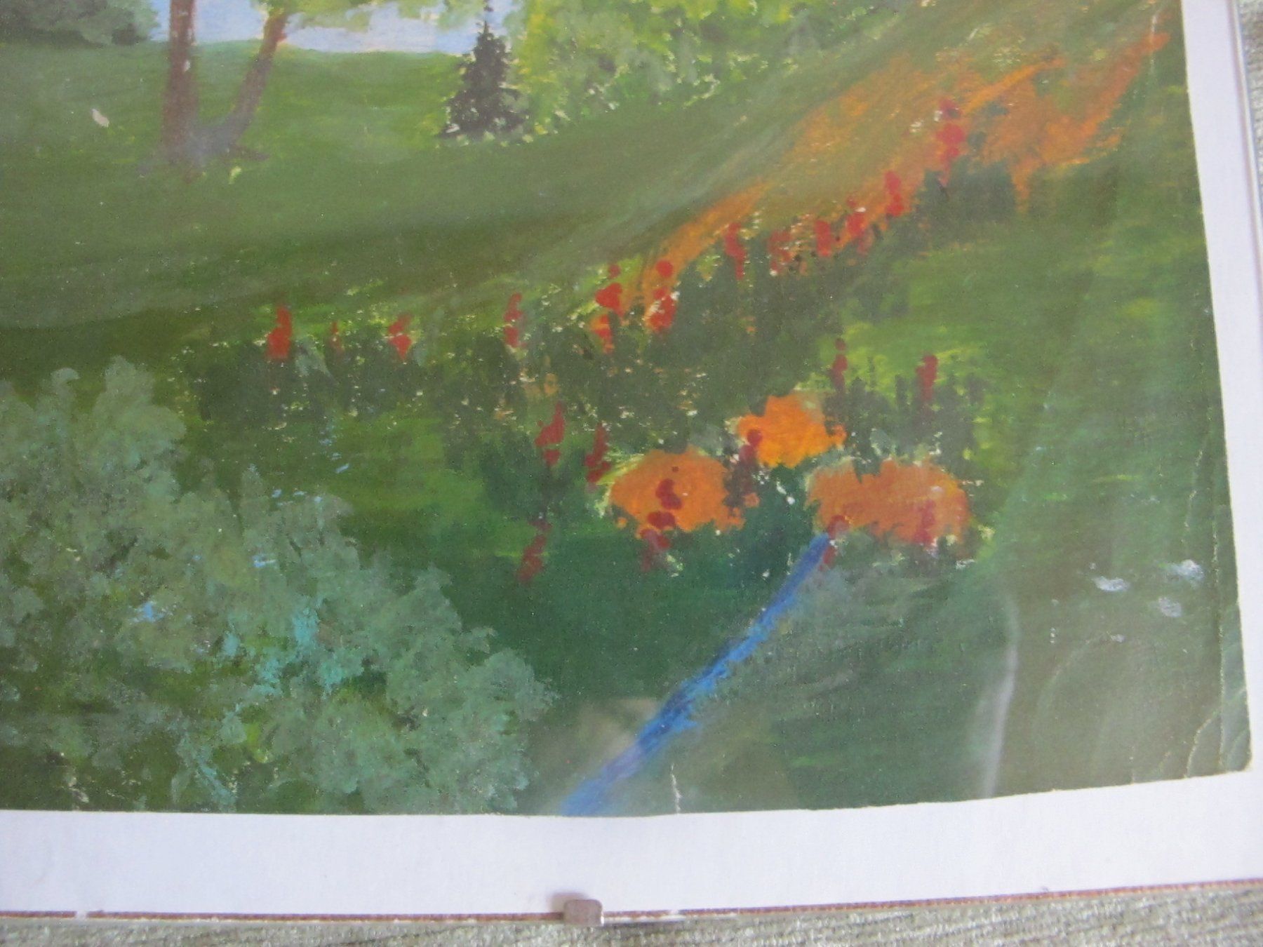Tableaux: Aquarell um 1950 Rahmen hinter Glas – D'occasion à Löhningen par Chimae67 2