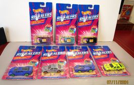 7 HOT WHEELS REVEALERS MERCEDES - JAGUAR - SOL.AIR - ZENDER