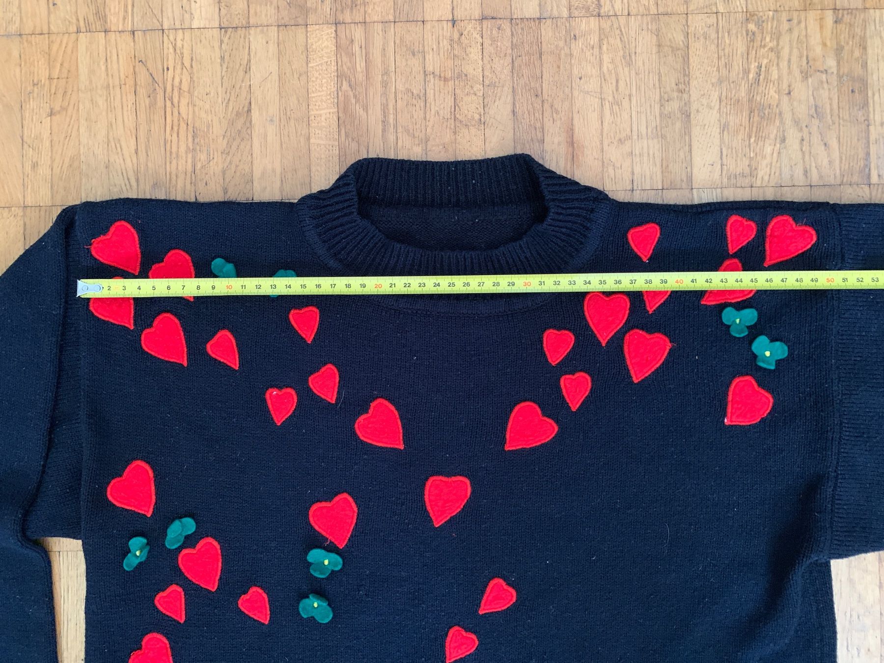 Maglioni & Felpe: Vintage Sweater mit Herzen und Kleeblättern – Usato da Zürich venduto da Les_Zurichois 6