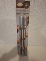 Neue Schaschlikspiesse Genius, 4 Stk. aus Stahl, 45 cm🍢
