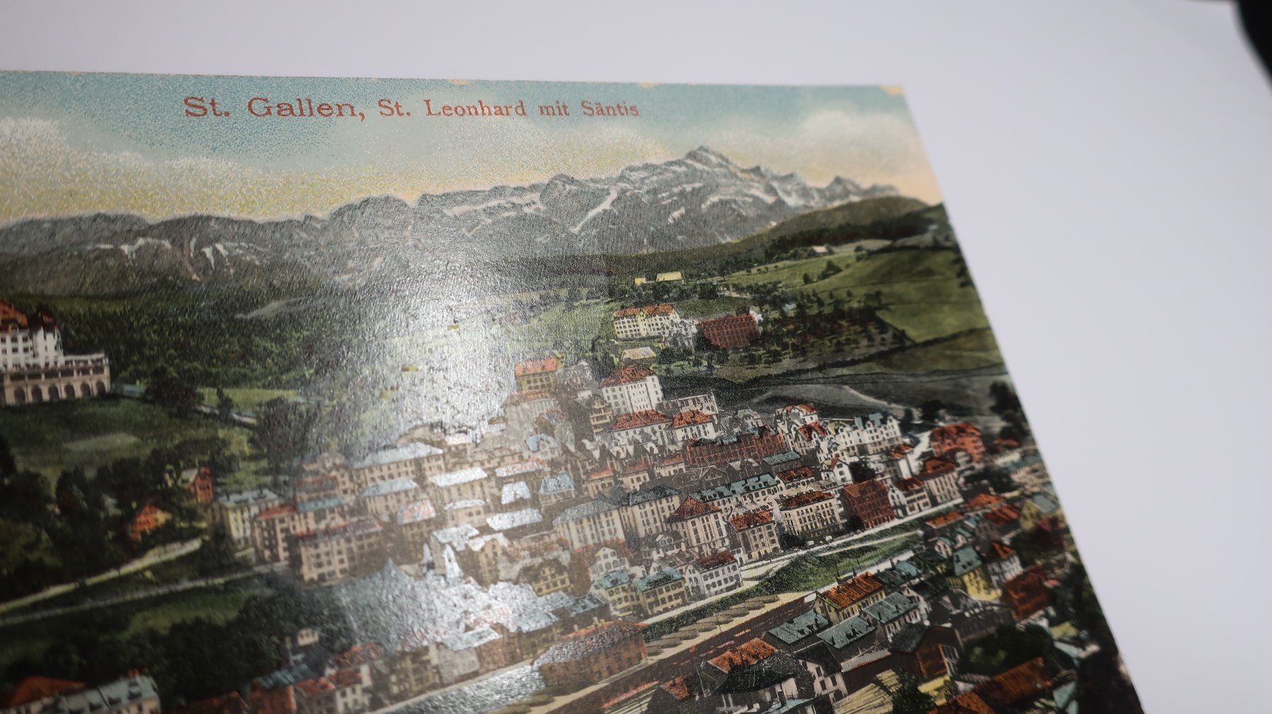 Ansichtskarten: St. Gallen St. Leonhard mit Säntis – Gebraucht aus Cormoret von Pascalll2001 2