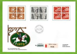 1973 FDC Architektur + Kunsthandwerk siehe Bild