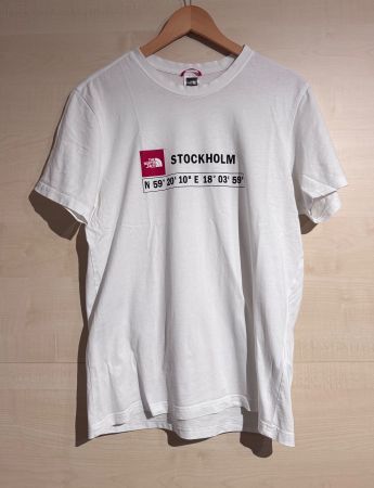 The North Face T-Shirt „Stockholm“, weiss, Grösse M