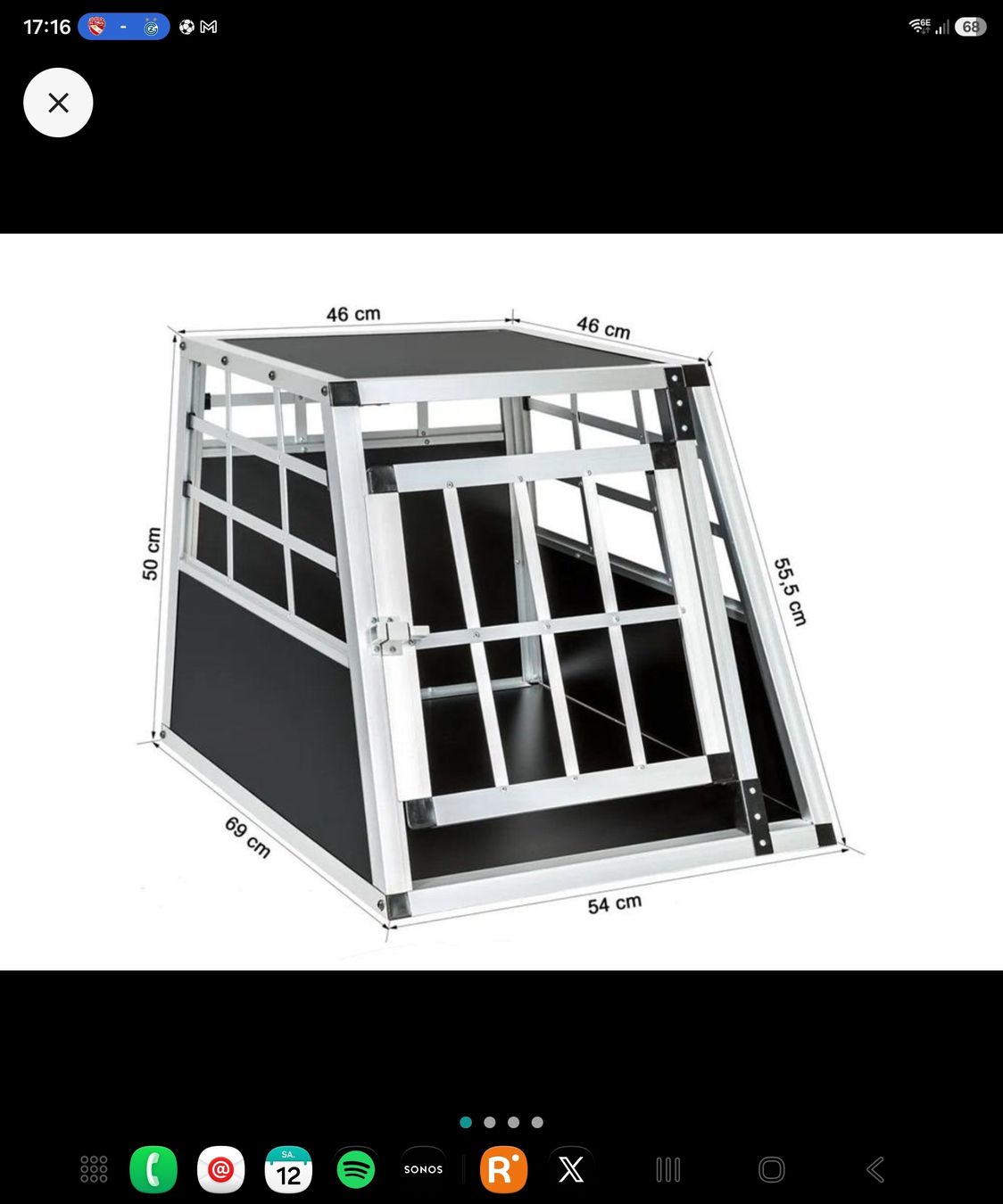 Gabbie, trasporto & Sicurezza: Hundebox 54x69x50 – Nuovo (secondo la descrizione) da Langnau am Albis venduto da Richard77