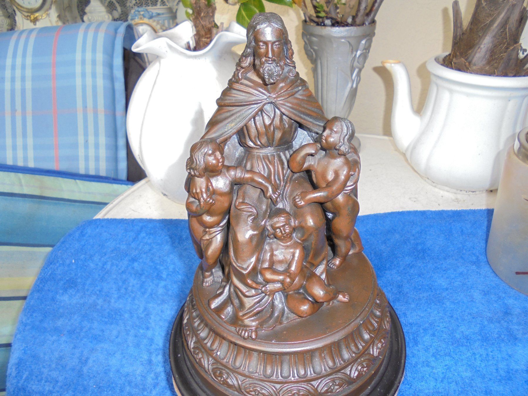 Skulpturen & Statuen: Antike, grosse Heiligenfigurengruppe, ca. 1900 – Gebraucht aus Camorino von Hunpete 1