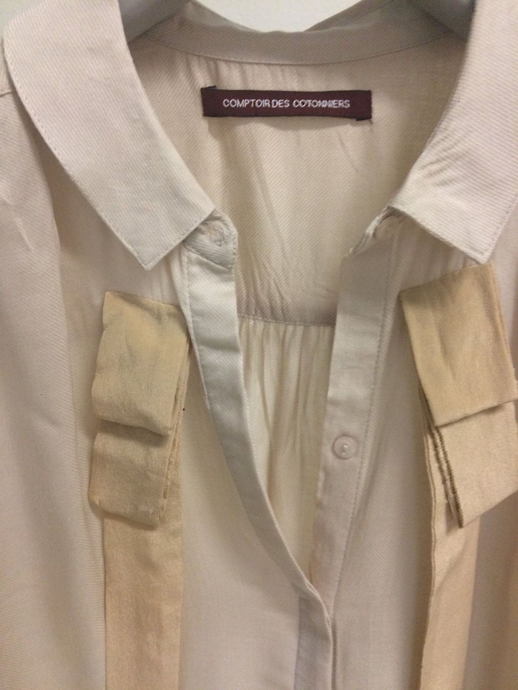Blusen: Blouse Comptoir des cotoniers beige CH34 – Gebraucht aus Satigny von Helene2014 2