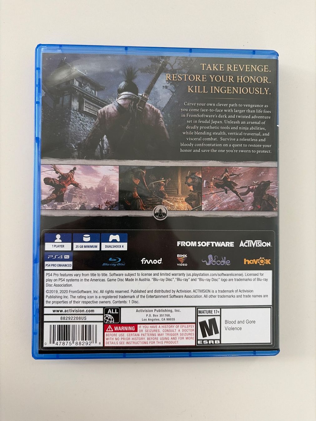Spiele: Sekiro Shadows Die Twice PS4 / PS5 – Gebraucht aus Binningen von Doomloop 1