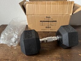Hantel | 15kg Fitcom Hex Dumbbell -  neuwertig - inkl. OVP