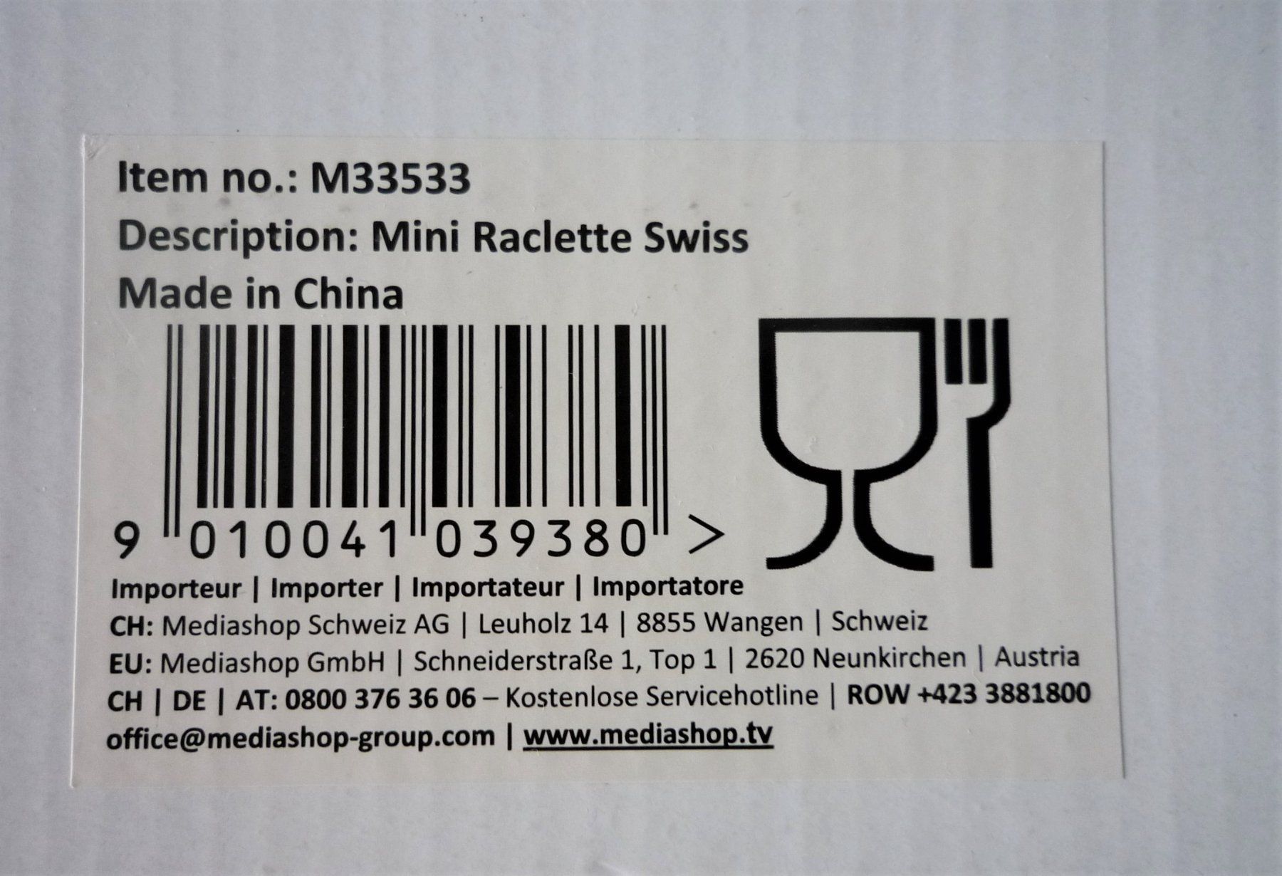 Elettrodomestici da cucina: Mini Raclett Swiss – Nuovo e nell'imballaggio originale da Rafz venduto da Sonnenblume305 5