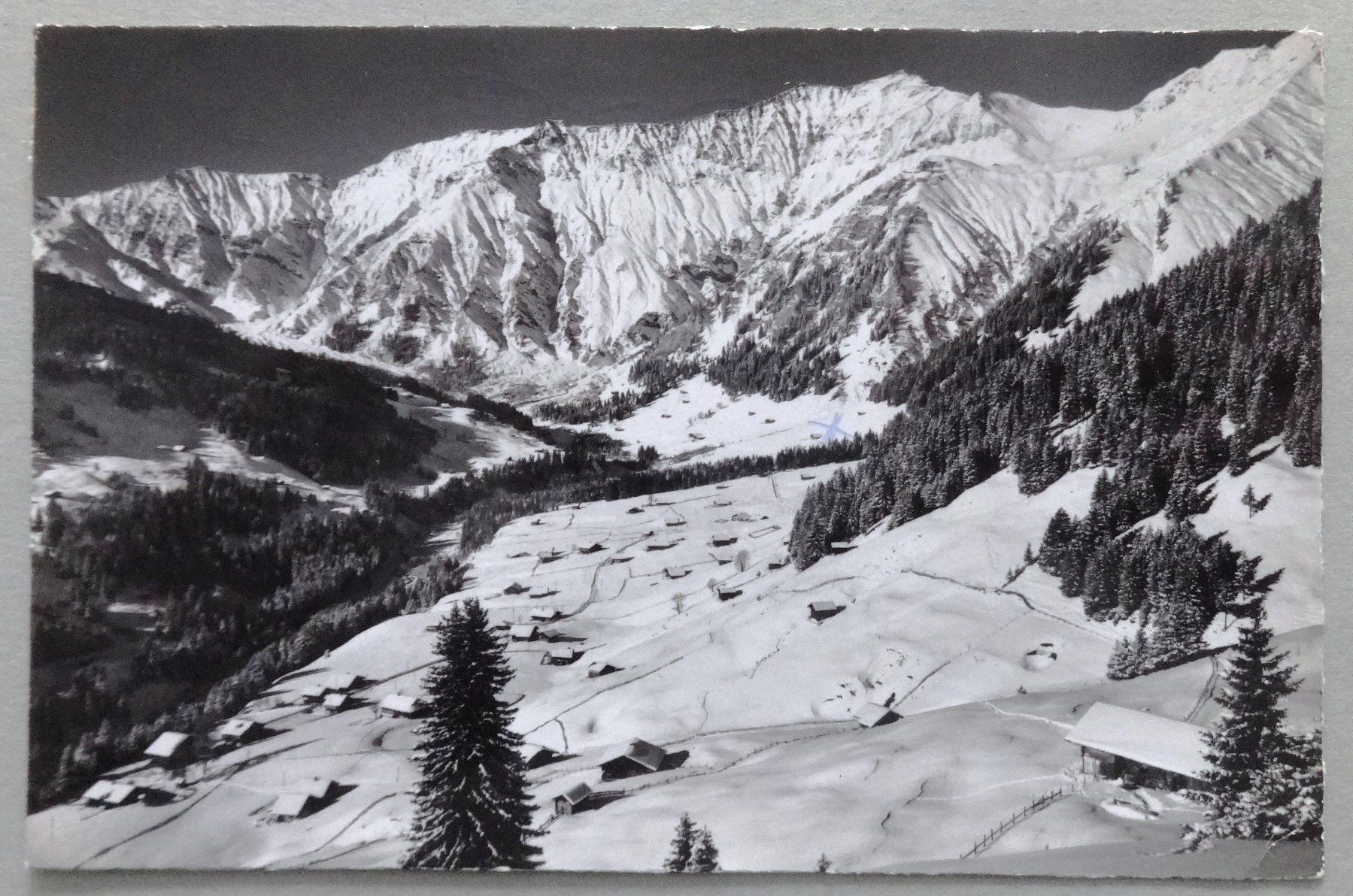 Ansichtskarten: Adelboden, Stiegelschwand mit Albristhorn – Gebraucht aus Fétigny von Billy2miny