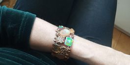 Bracelet large brillants style nacre Vintage Free People