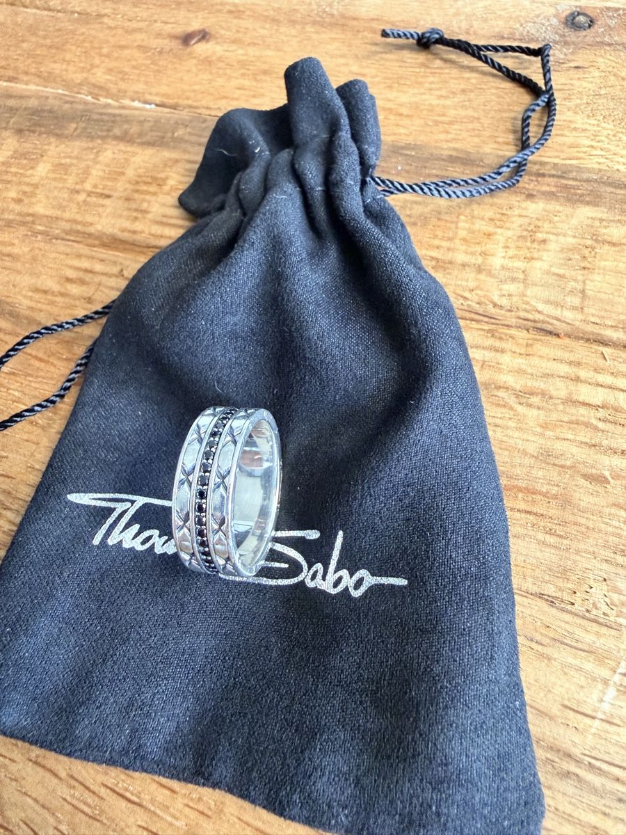 Thomas Sabo Anelli: Thomas Sabo Silber Ring asiatische Ornamente 62 – Usato da Bern venduto da Ric45ron12 2