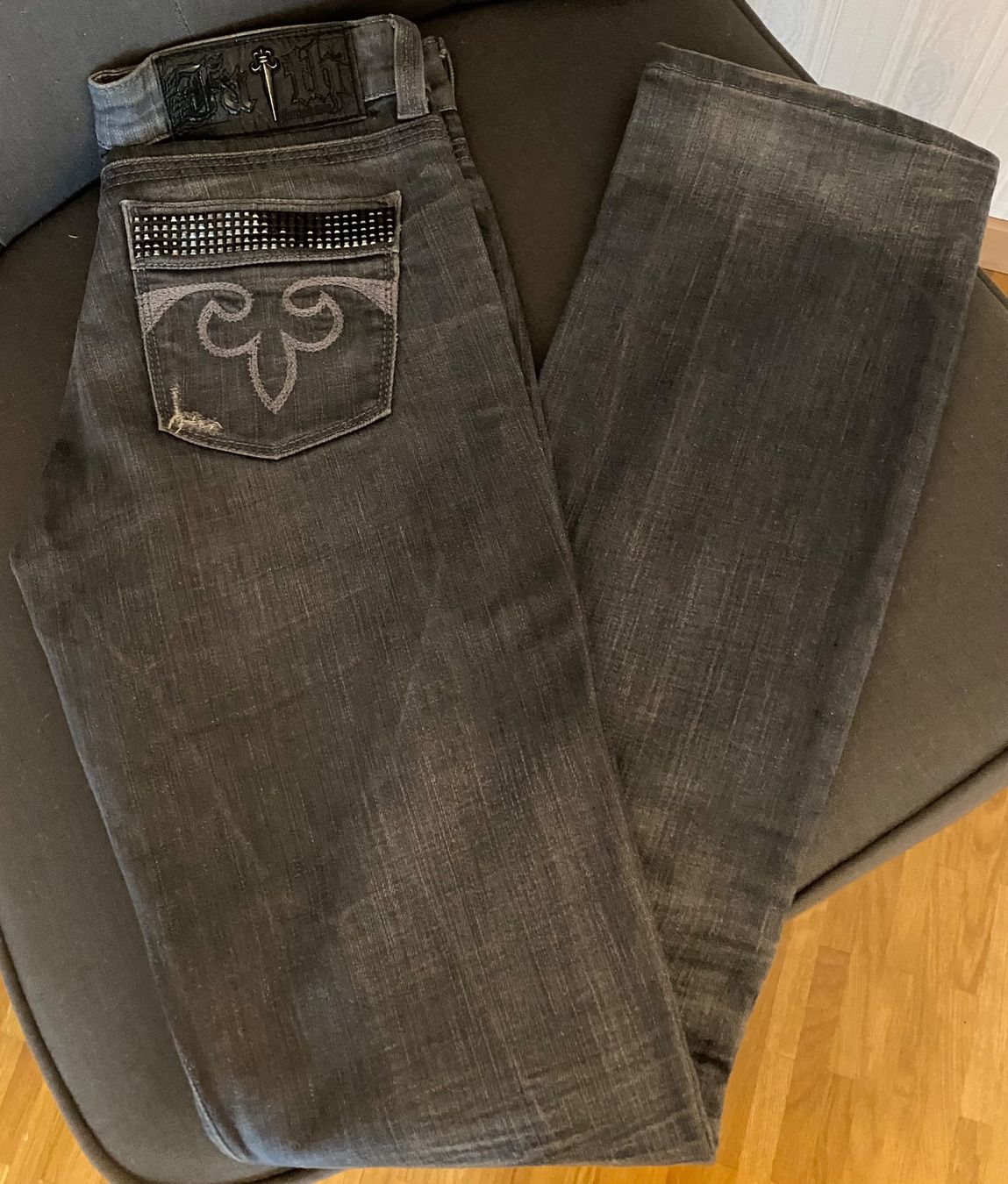 Pantalon Large Femme Faith Connexion - Taille S, Couleur Gris - Viscose, Style Décontracté