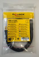 Delock 1m USB-C Kabel, USB-C male to USB-A male
