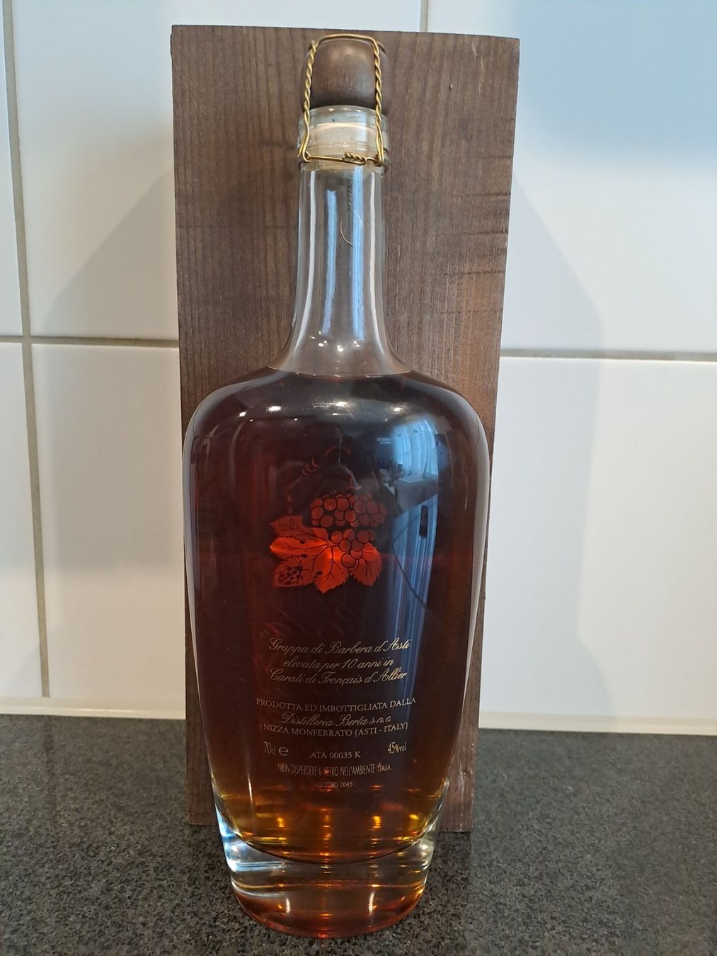 Berta Bevande alcoliche: Berta Grappa Roccanivo 1990 mit OHK – Nuovo e nell'imballaggio originale da Elsau venduto da Kellerraeumung 2