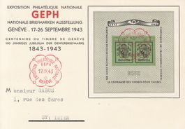 W18 FD-Karte, 17.9.1943 off. FD-Stempel, Kat. SBK 26 Fr. 110