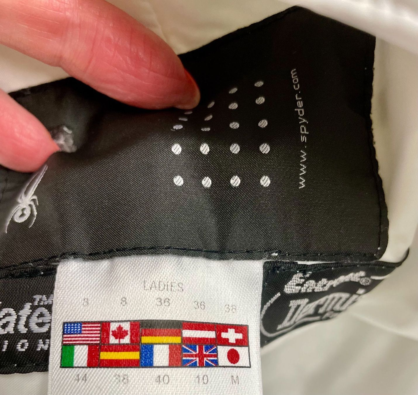 Sci: Pantalon de ski blanc SPYDER – Usato da OBERENGSTRINGEN venduto da Lolo6316 8