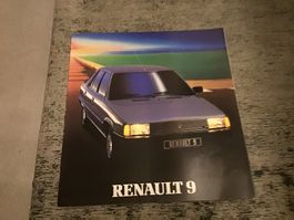 Renault 9 Faltprospekt 8 Seiten deutsch