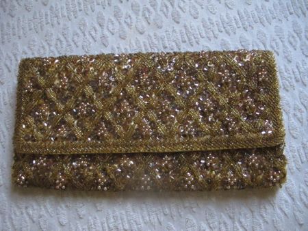 Elegante Vintage Abendtasche Pailletten Handtasche Clutch...