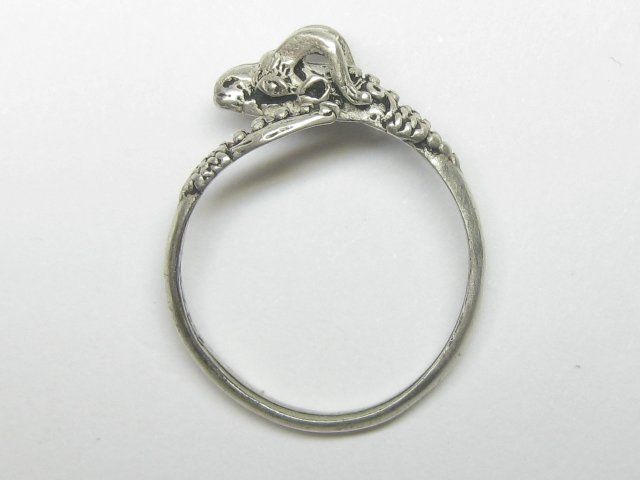 Anelli: Vintage Ring Silber 950 gehörnter Drachen Gr. 55 – Usato da Ermatingen venduto da Decovin 3