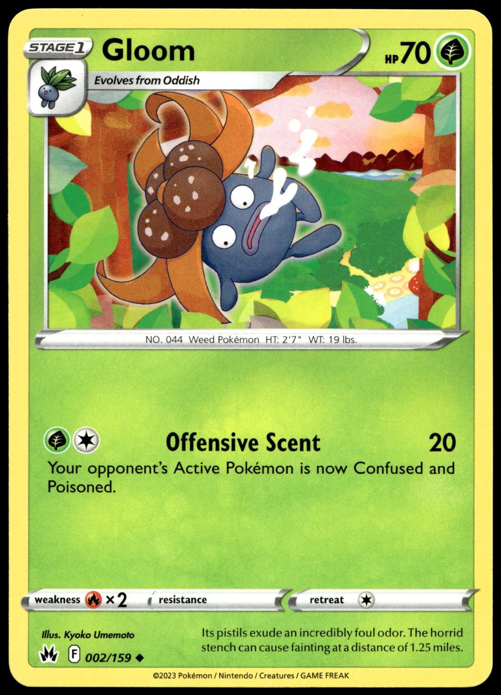 Pokémon Carte collezionabili: Pokémon Gloom 002/159   EN Crown Zenith – Usato da Le Mouret venduto da PokemonCards_CH