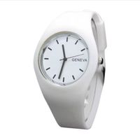Montre GENEVA blanche, NEUVE