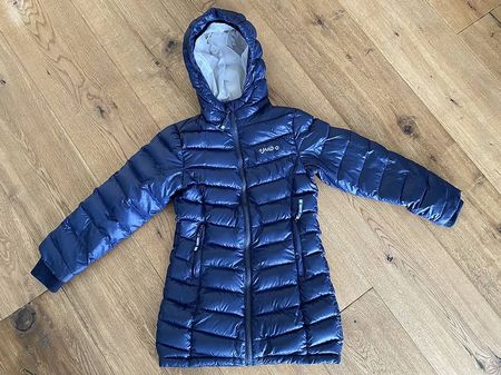 JAKO-O Daunenmantel Jacke Gr. 116/122 dunkelblau