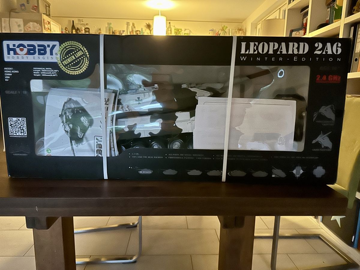 Modellismo RC: Hobby Engine Leopard 2A6 winter edition  – Nuovo (secondo la descrizione) da Gilly venduto da GeorgMN