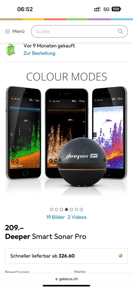 Deeper Accessoires: Echolot Deeper smart Sonar Pro – Neuf (Voir description) à Eggenwil par Manu_offic 6