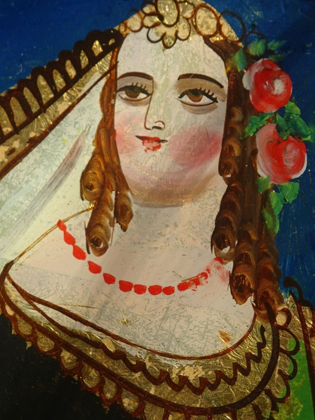 Dipinti: Heilige Judith / Ikone Hinterglasbild – Usato da Esslingen venduto da eintagammeer 5
