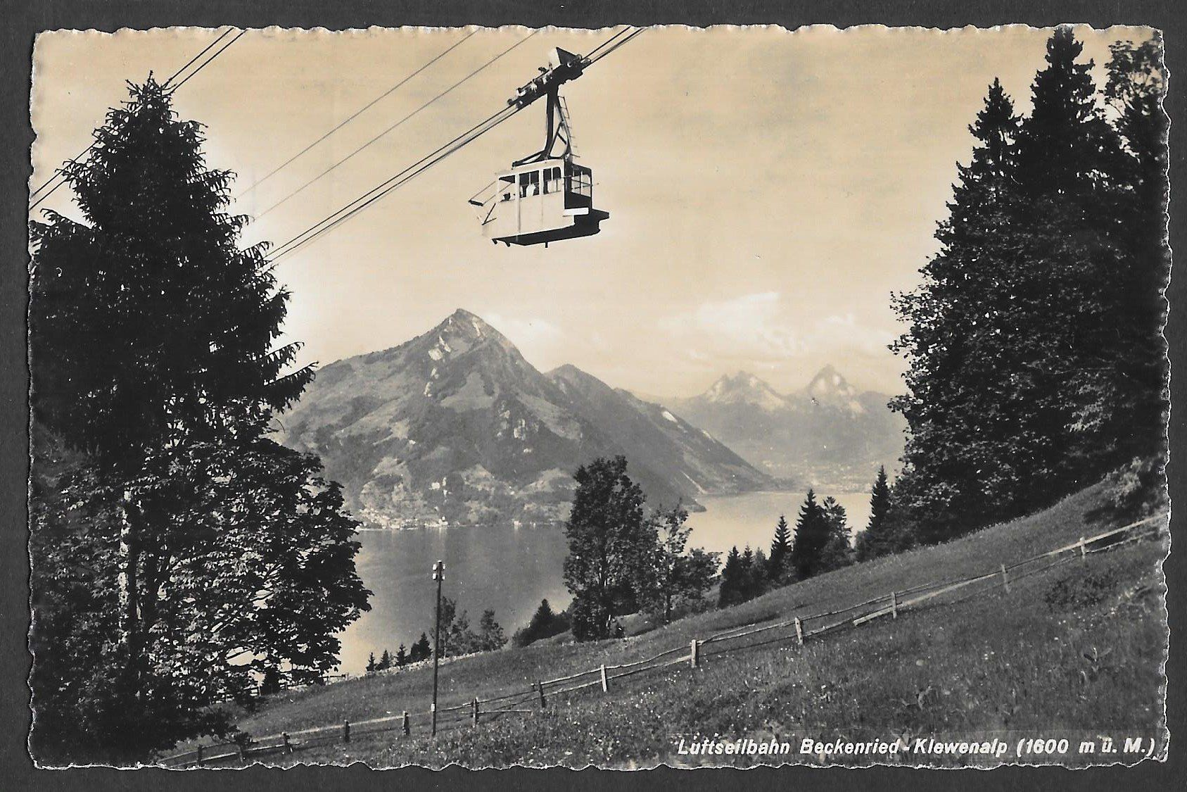 Cartoline postali: Luftseilbahn Beckenried - Klewenalp – Usato da Olten venduto da clotaldi