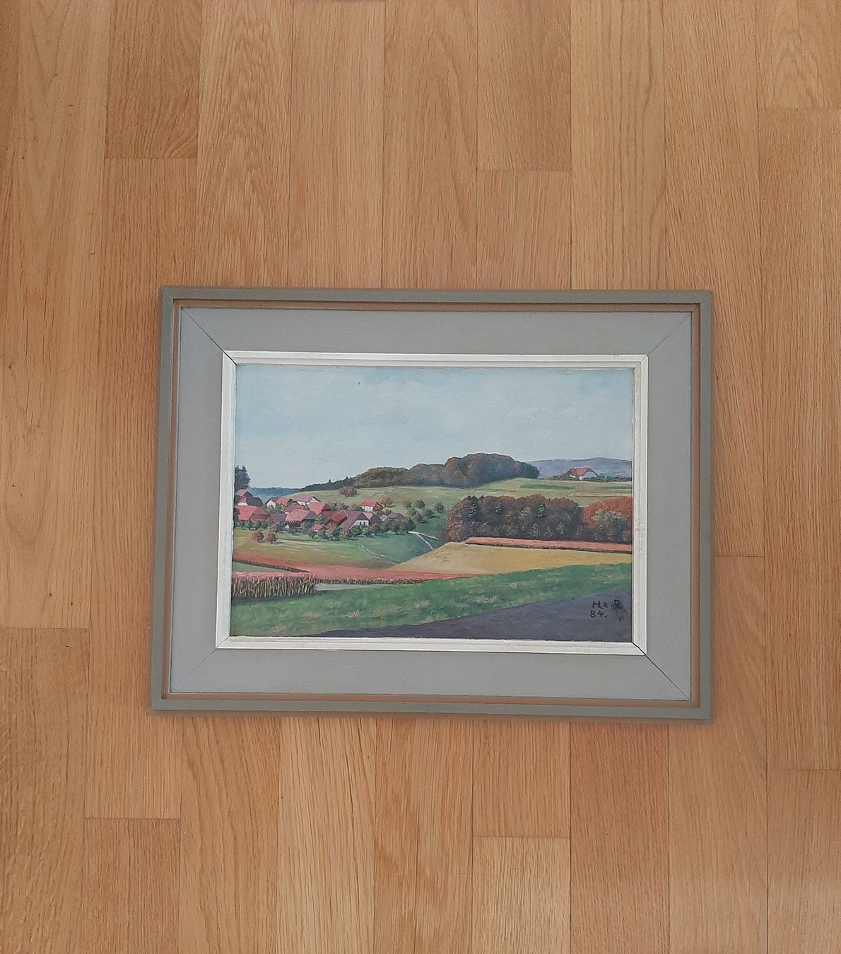 Dipinti: Buecheggberg Seeland- schaft Solothurn  30 x 40 – Usato da Bern venduto da mmu_d7cb 3