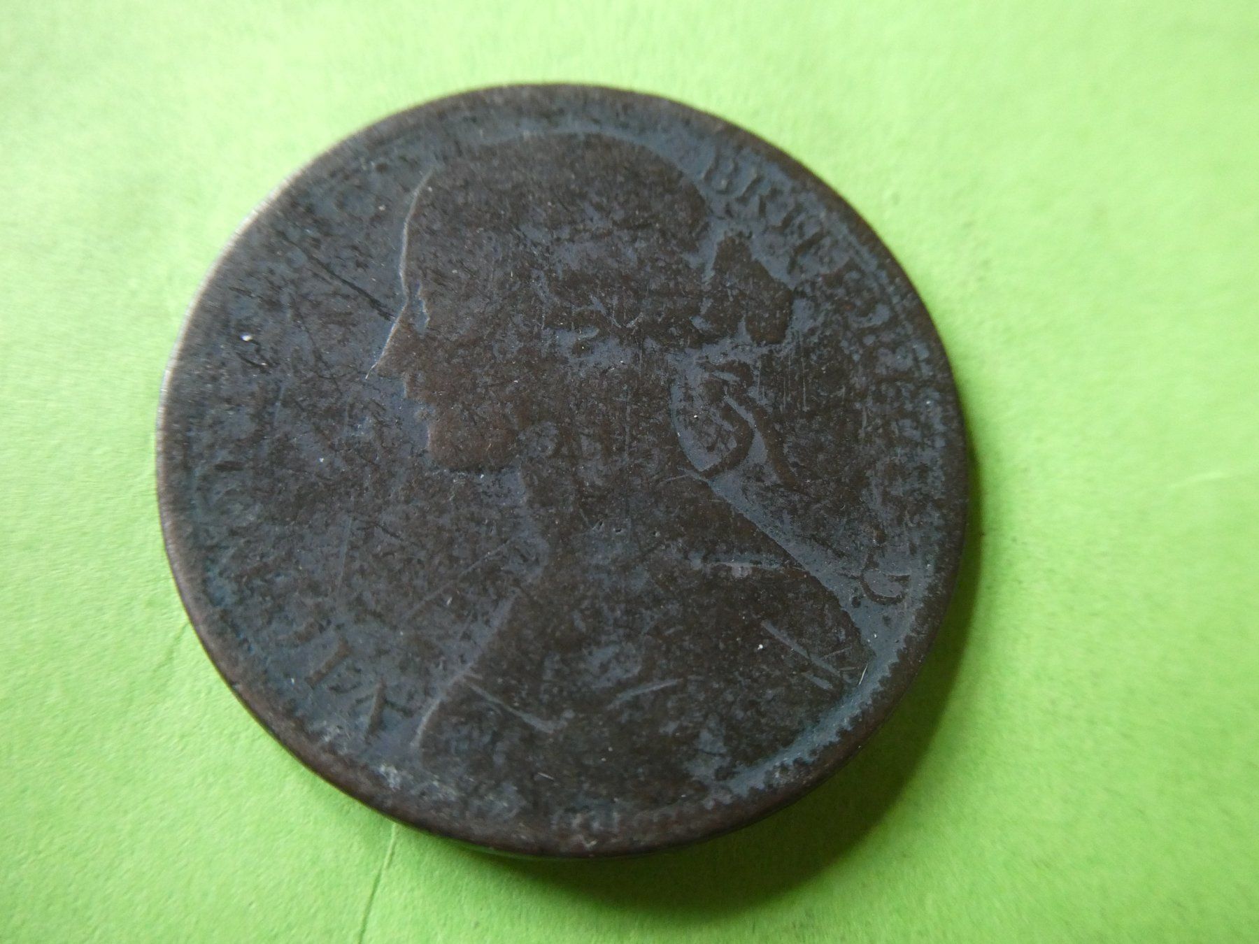 Alle Münzen: Grossbritannien 1867, 1 Penny – Gebraucht aus Hinterforst von Rohusri 1
