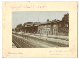 Fotografie Röderau, Blick auf den Bahnh