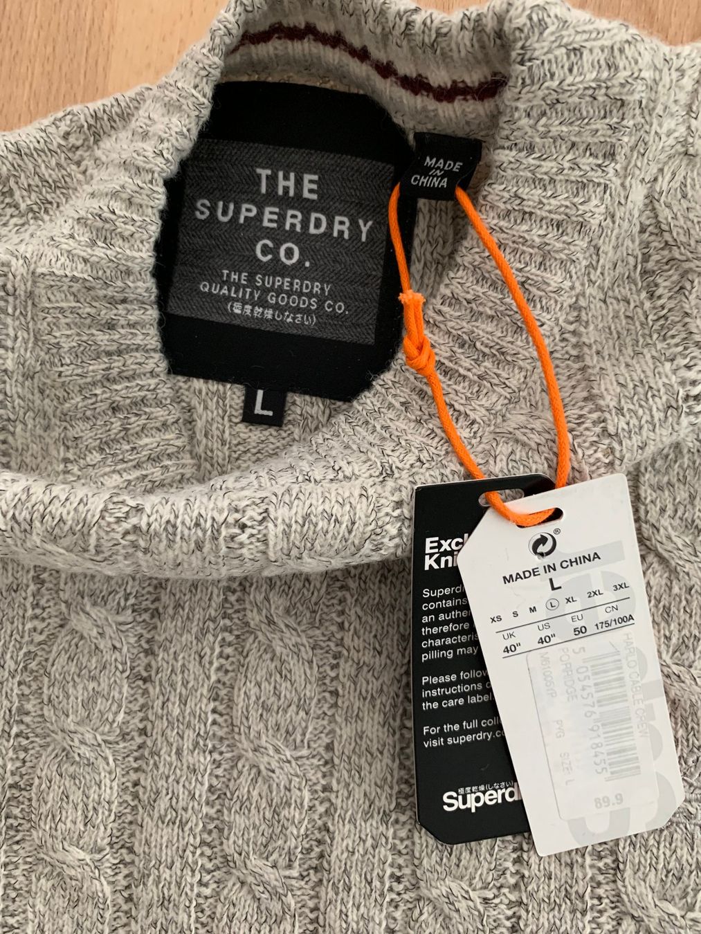 Superdry Maglioni & Felpe: Superdry Men's Jacob Crew Pullover Gr. L (42% Lammwolle) – Nuovo e nell'imballaggio originale da Wetzikon ZH venduto da EvisStore 2