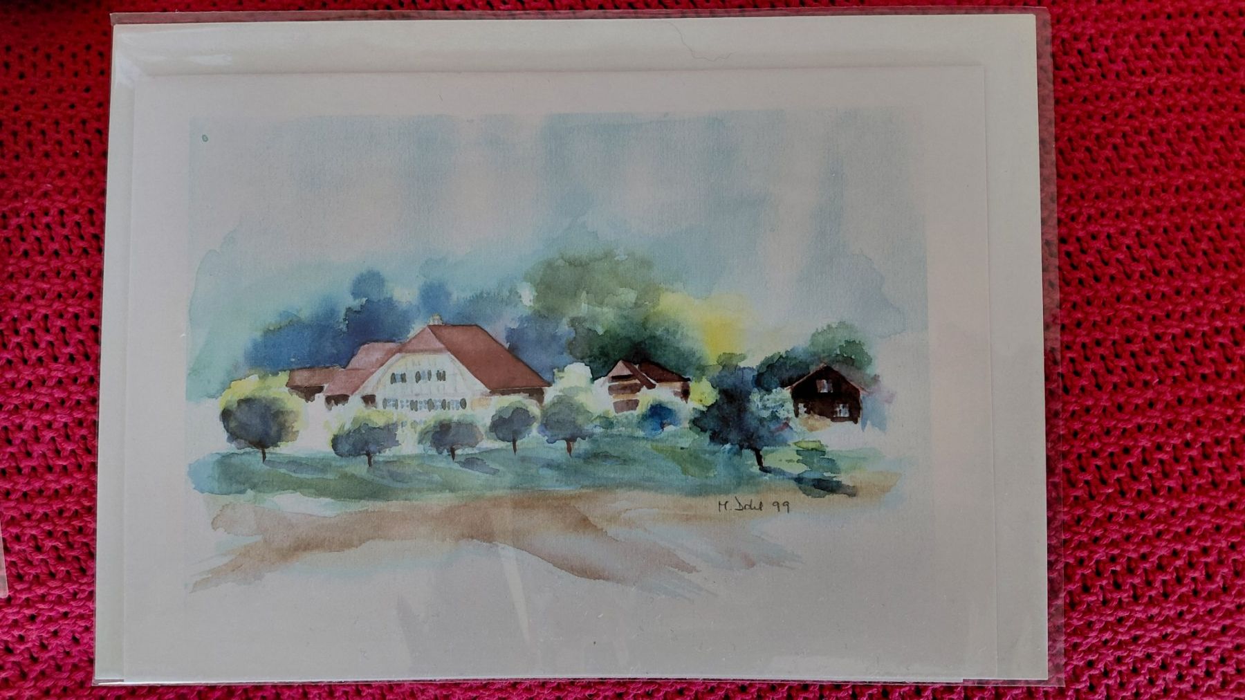 Dipinti: Aquarell Karten mit Couvert – Nuovo e nell'imballaggio originale da Konolfingen venduto da jrger 3