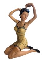 Dekorative Frauen-Figur im Retro-Look, Rarität! Top! 23 cm