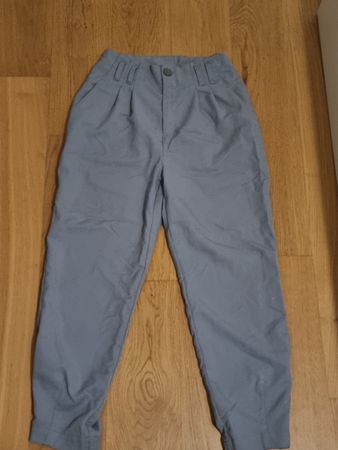 Elegante Blaue Stoffhose