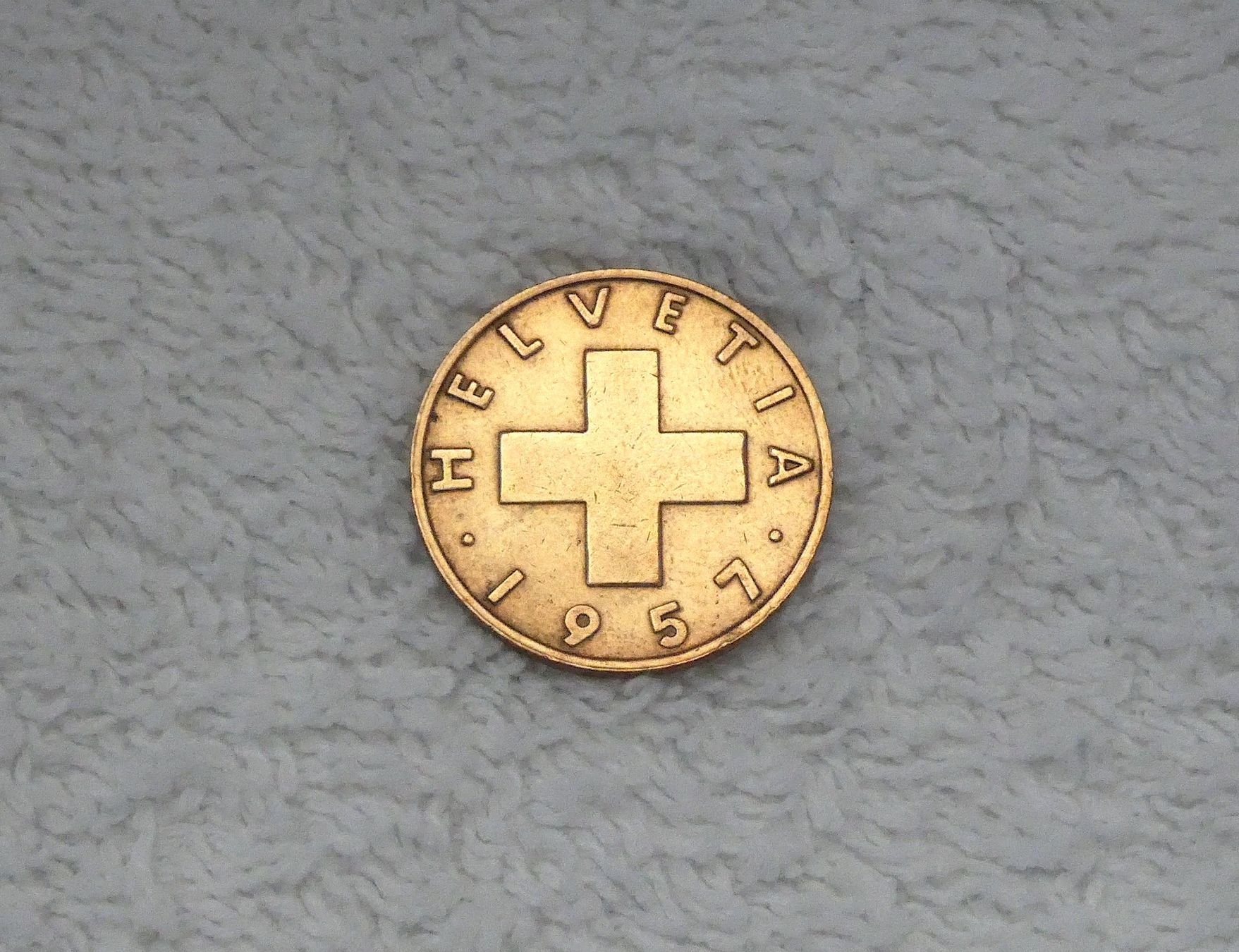 Tutti le monete: 2 centimes/rappen 1957 – Usato da Nyon venduto da Ilmi09 1