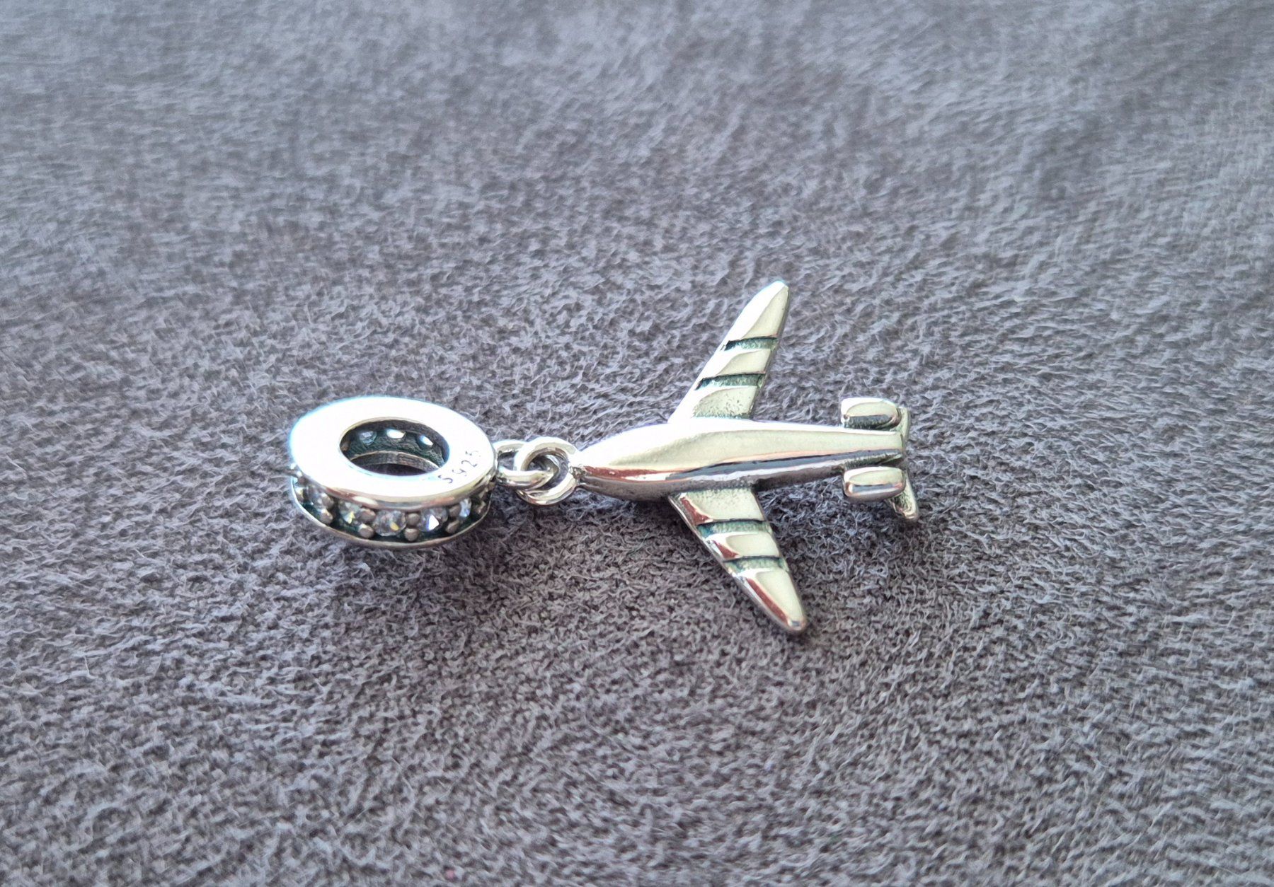Ciondoli: Silber Charm Flugzeug +Garantie – Nuovo (secondo la descrizione) da Rotkreuz venduto da Carbone_Bijou-Shop 1
