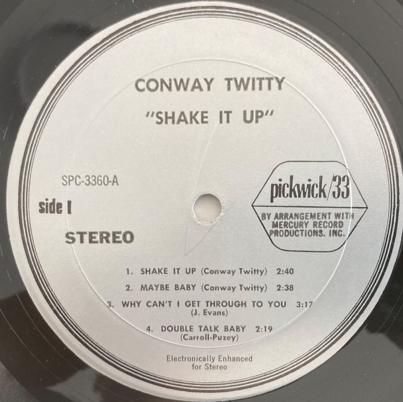 Dischi in vinile: CONWAY TWITTY - SHAKE IT UP! – Usato da Poliez-Pittet venduto da Newtown-Records 2