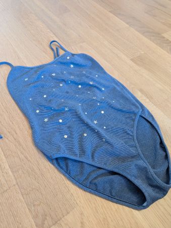 Versace Badeanzug, Gr. 140, blau, Sommer