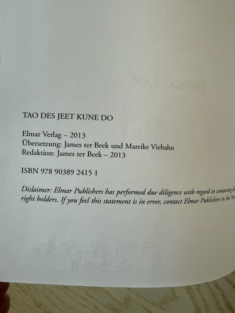 Libri: Bruce Lee - Tao des Jeet Kune Do – Nuovo (secondo la descrizione) da Buch am Irchel venduto da Sweetharth 1