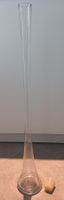 Originelle Glasflasche, 83 cm hoch mit Kunststoffzapfen