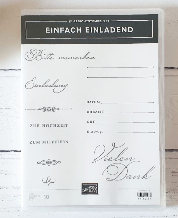 Stampin' up! Timbri: Stempelset "einfach einladend" von Stampin up – Nuovo e nell'imballaggio originale da Frauenkappelen venduto da evangelina78