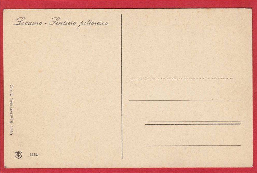 Cartoline postali: LOCARNO SENTIERO PITTORESCO – Usato da Grüningen venduto da Kartenlaube 1
