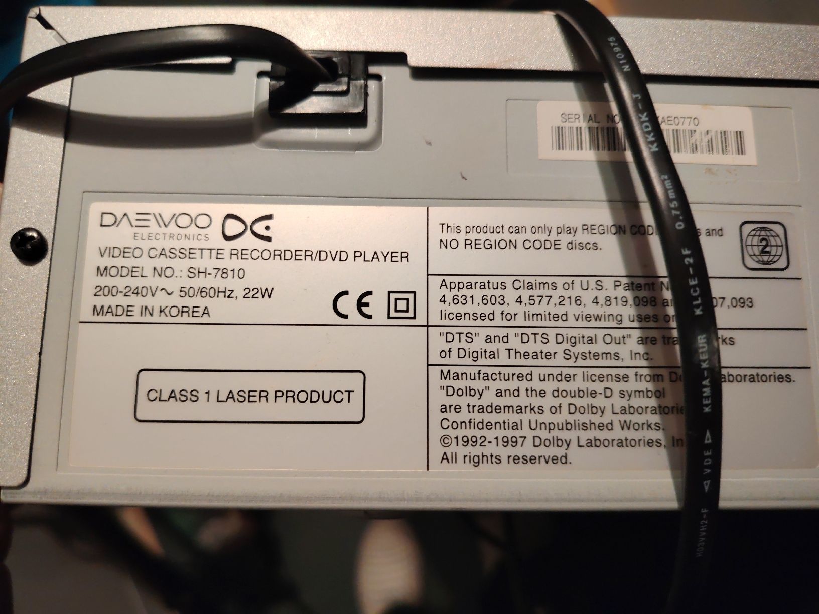 Alle VHS: Daewoo DVD VHS Kombigerät gebraucht – Gebraucht aus Aesch BL von Gebrauchtes_AeschBL 5