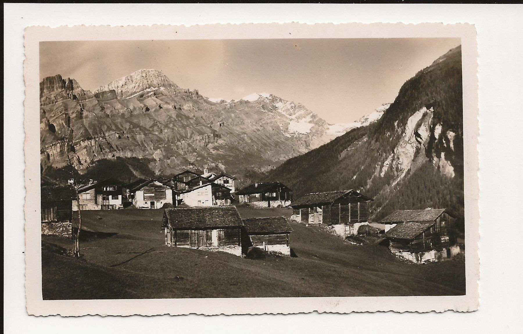 Ansichtskarten: AK ca 1940 Bodmen bei Leukerbad – Gebraucht aus Greifensee von 315WDO