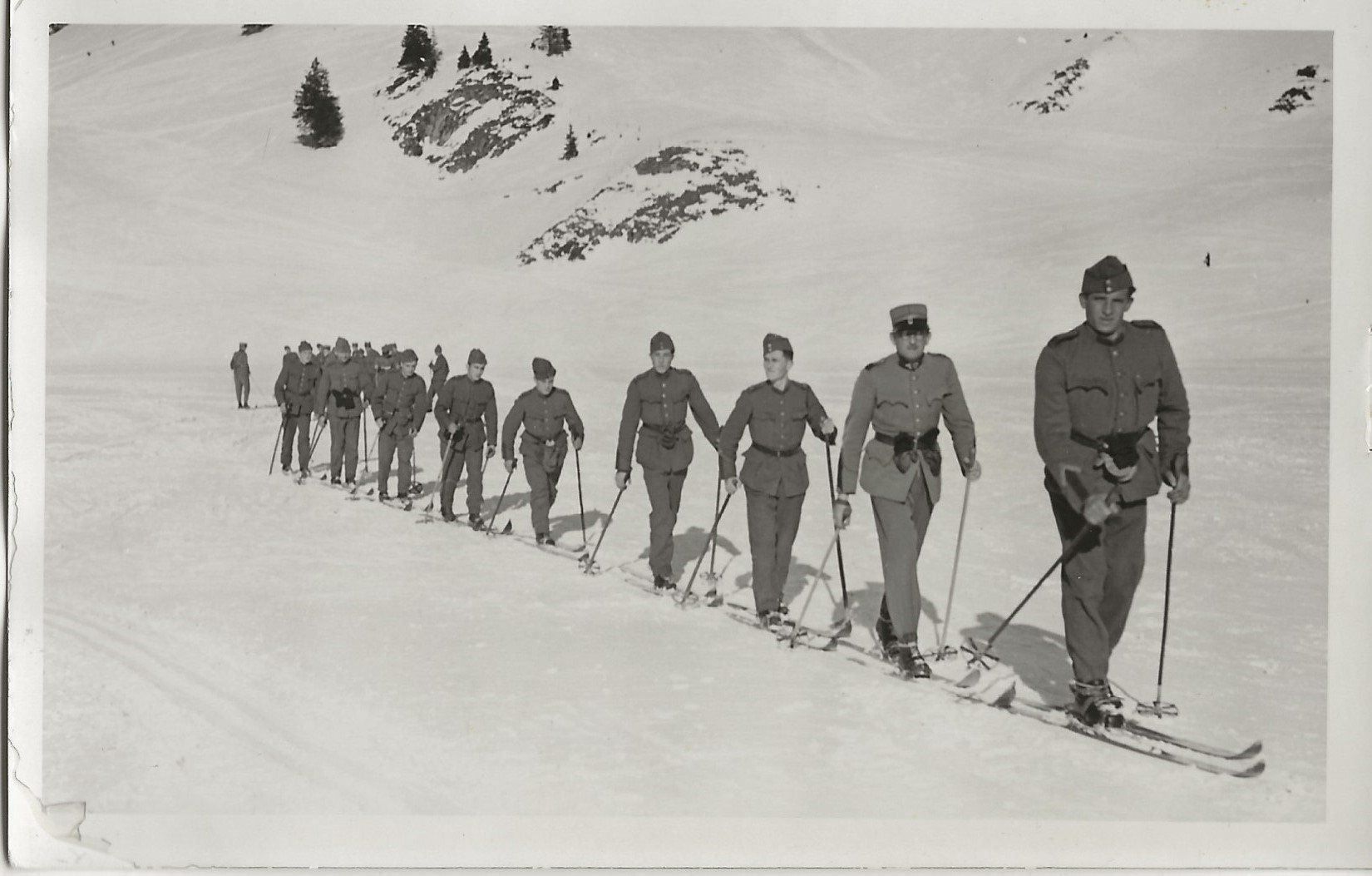 Cartoline postali: Militär Skipatrouille, Echtfoto – Usato da Frauenfeld venduto da Merk52