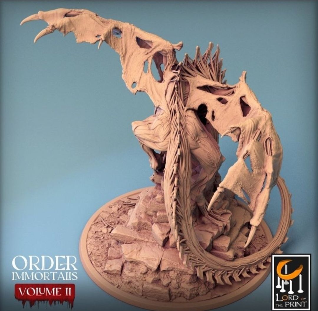 Statuette: Skelett Drache Warhammer D&D Dungeons and Dragons – Usato da Basel venduto da BebbiFett 1